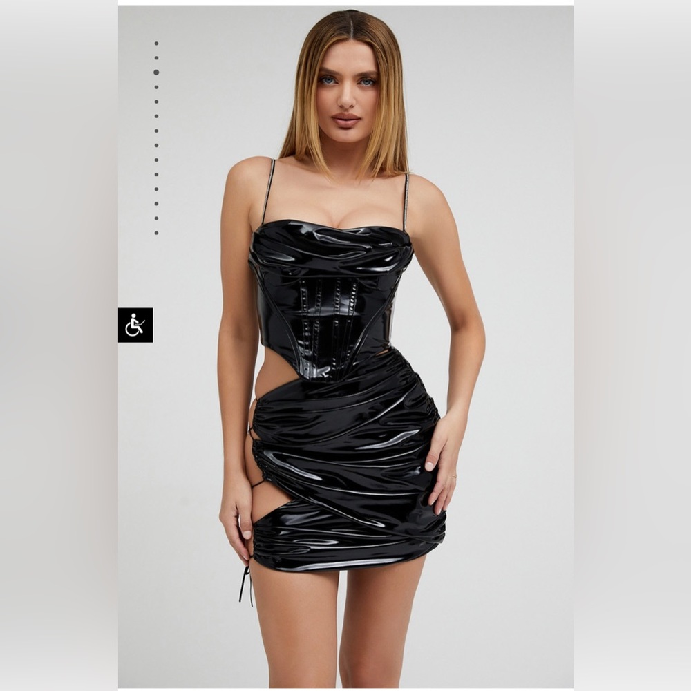 NWT Mistress Rocks Invite Black Skirt Sz M